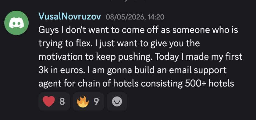 Discord win from an Agent Rise member