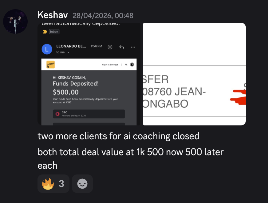 Discord win from an Agent Rise member