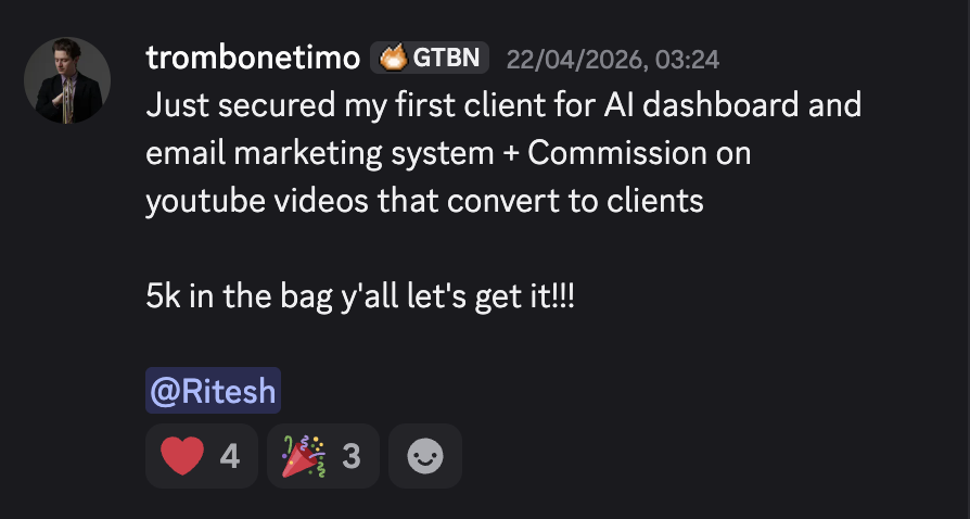 Discord win from an Agent Rise member