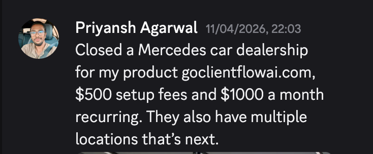 Discord win from an Agent Rise member
