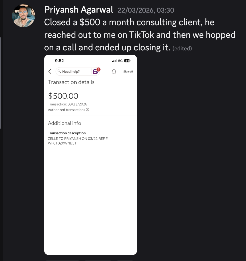 Discord win from an Agent Rise member