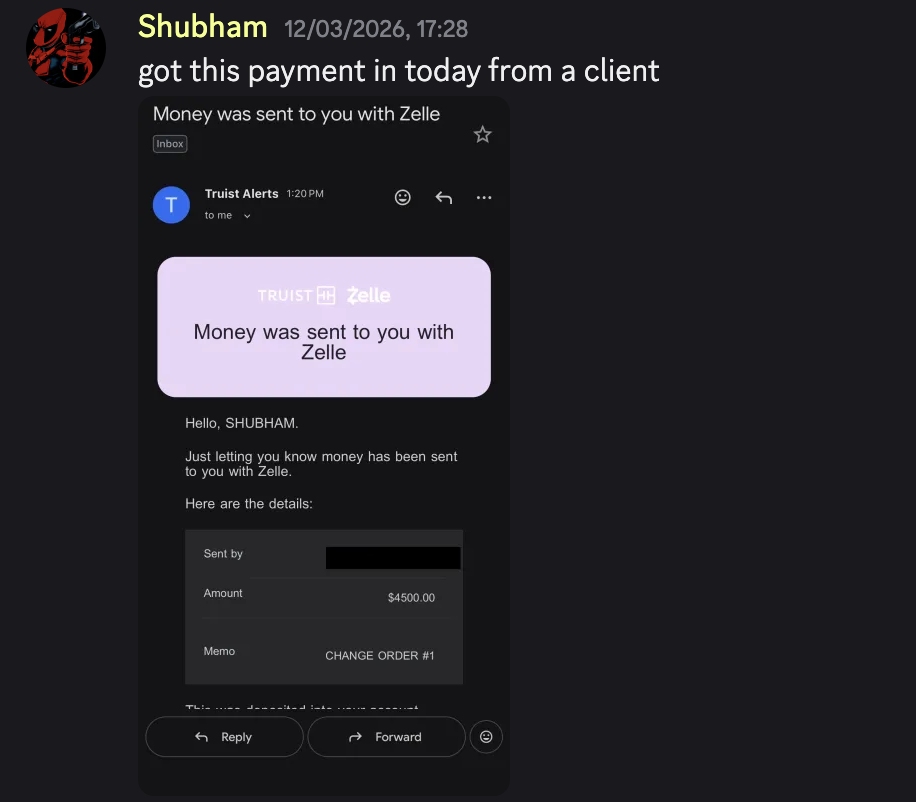 Discord win from an Agent Rise member