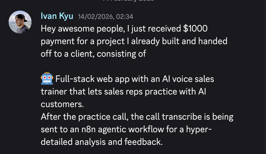 Discord win from an Agent Rise member