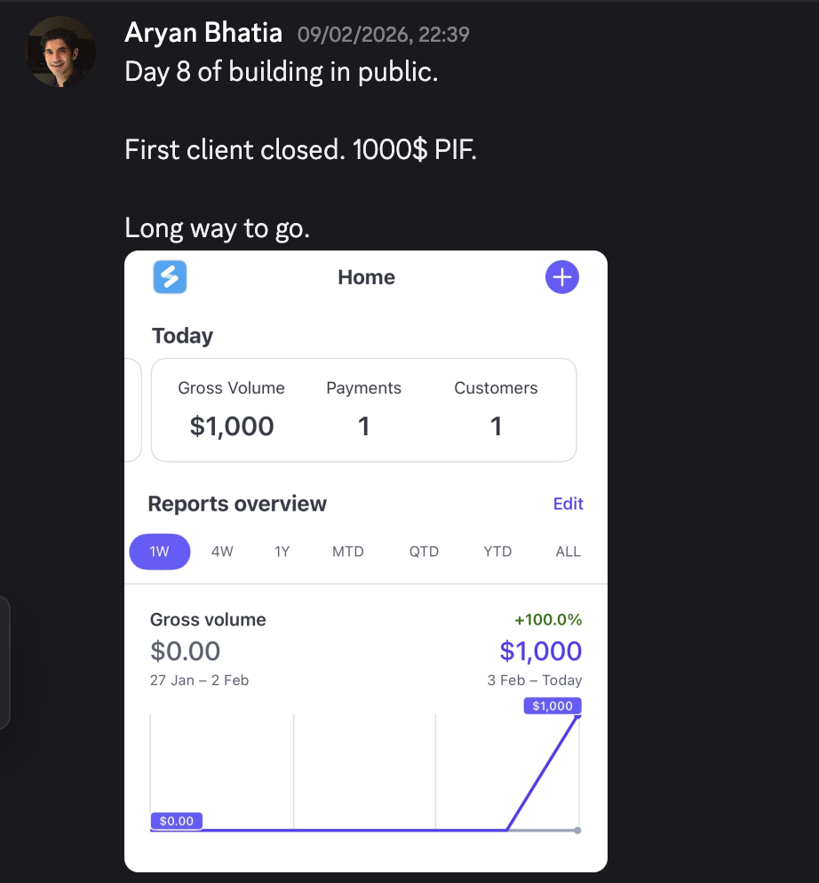 Discord win from an Agent Rise member