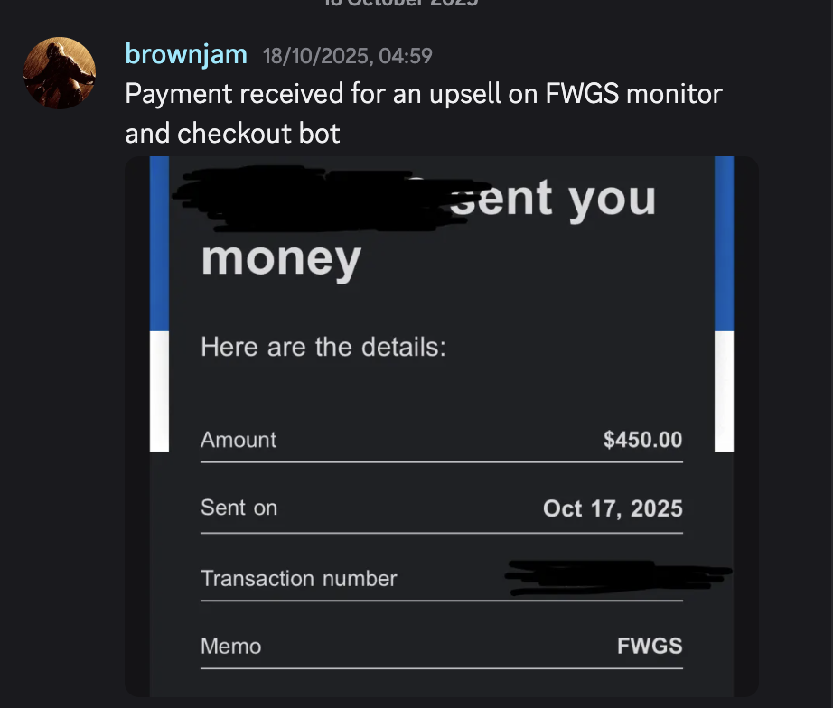 Discord win from an Agent Rise member