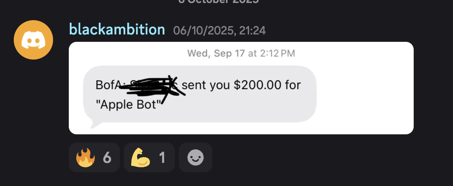 Discord win from an Agent Rise member