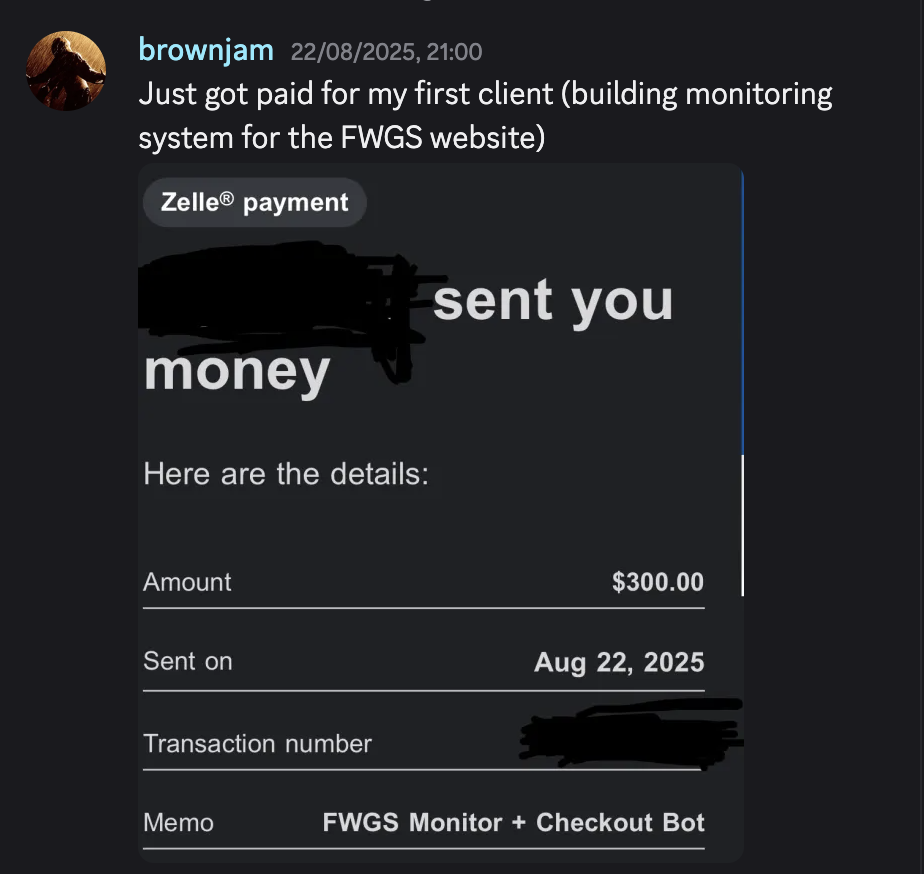 Discord win from an Agent Rise member