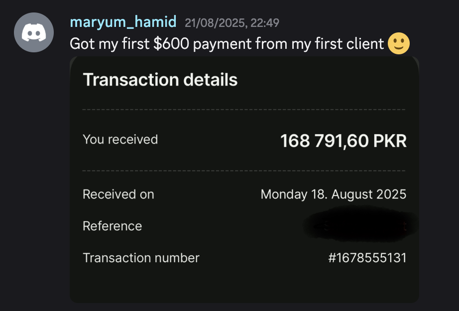 Discord win from an Agent Rise member