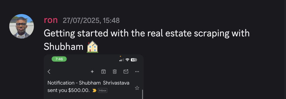Discord win from an Agent Rise member