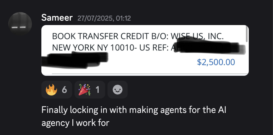 Discord win from an Agent Rise member