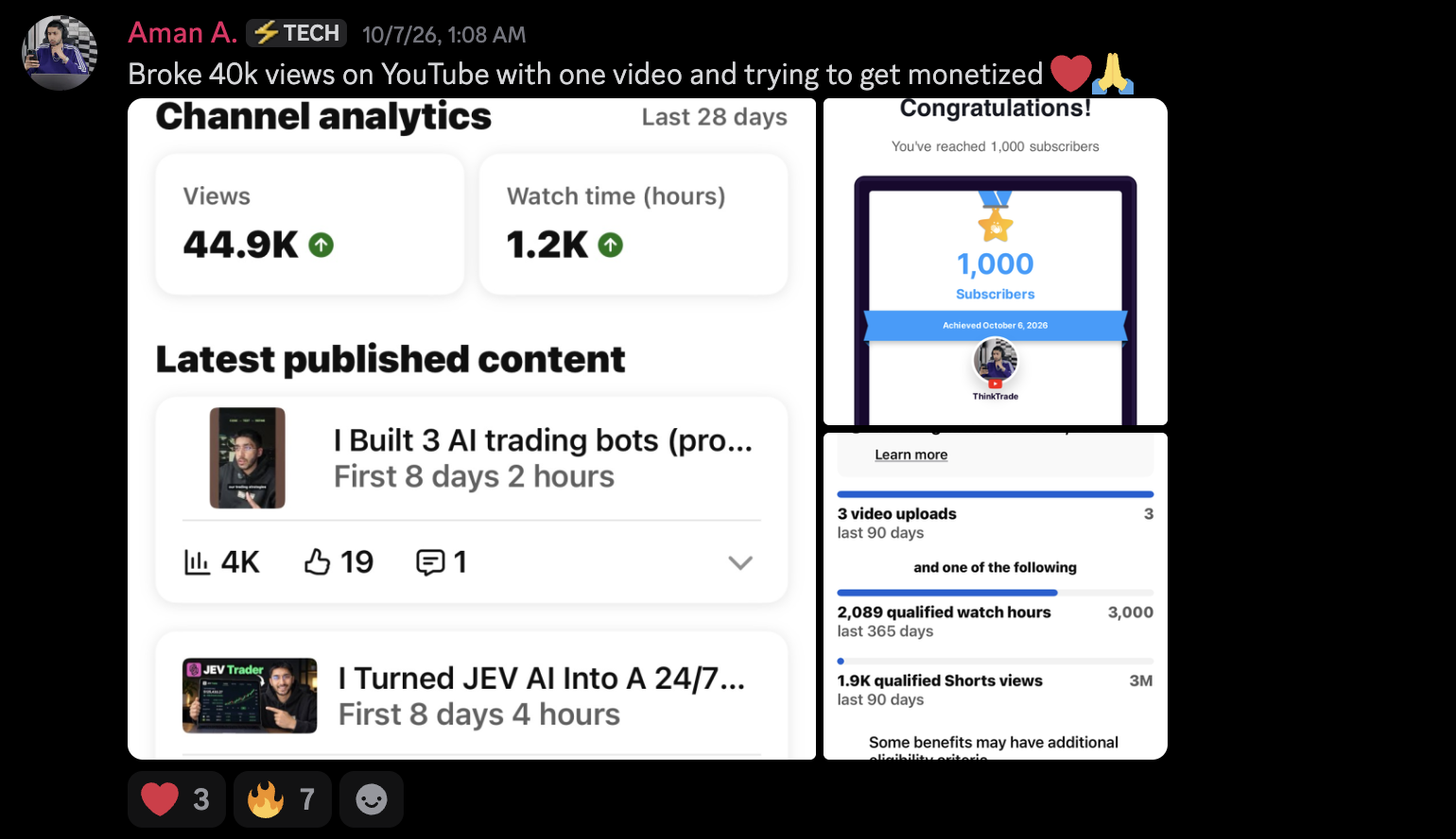 Discord win from an Agent Rise member